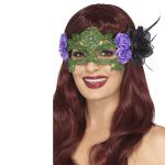 Stickerei Spitze filigranen Hexe Eyemask | Antifaz de bruja con filigrana de encaje bordado negro - carnivalstore.de