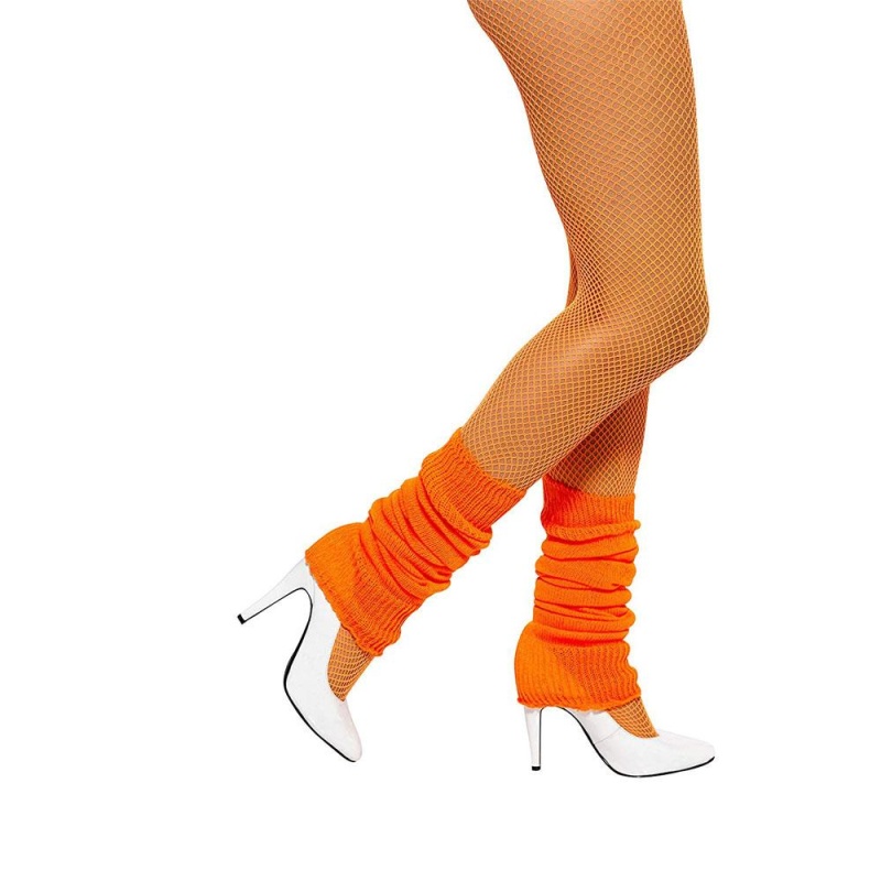Damen Beinstulpen Orange | Stulpen Orange Neon - carnivalstore.de