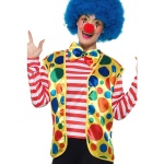 Erwachsene Clown Kit | Clown Kit Yellow With Waistcoat Bow Tie - carnivalstore.de