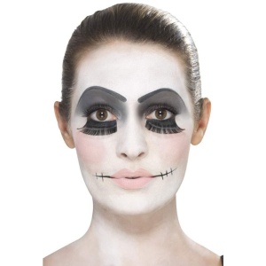Damen Puppen Make-Up Set | Smiffys Make Up Fx Damaged Doll Kit - carnivalstore.de