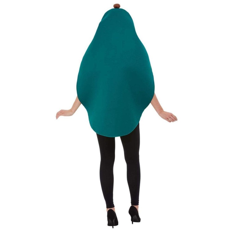 Avocado-Kostüm, unisexe | Costume d'avocat vert avec tabard à capuche - carnivalstore.de