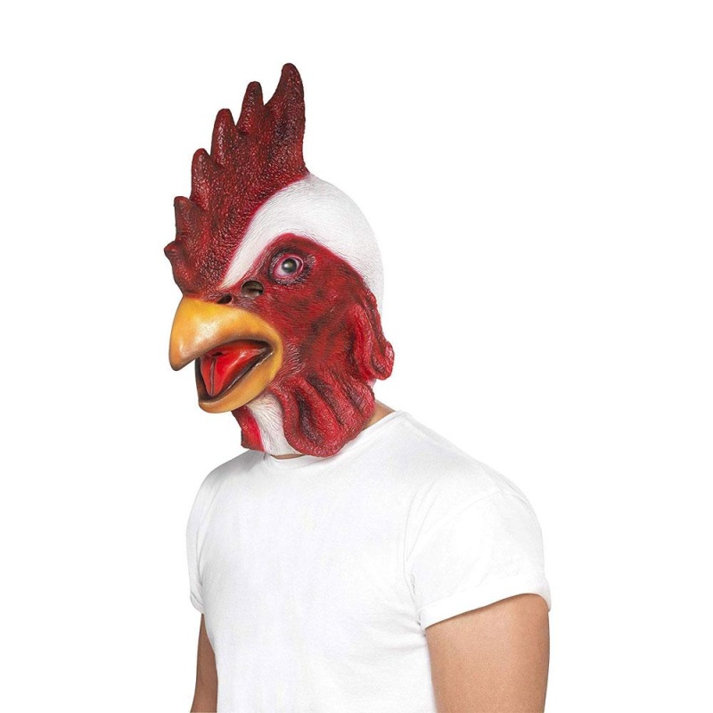 Unisex Hähnchen Gesichtsmaske | Maschera di pollo - Carnivalstore.de