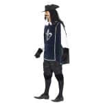 Musketier-Kostüm mit Zylinder-Navy-Handschuhen Überstiefel | Costume da moschettiere maschile - Carnivalstore.de