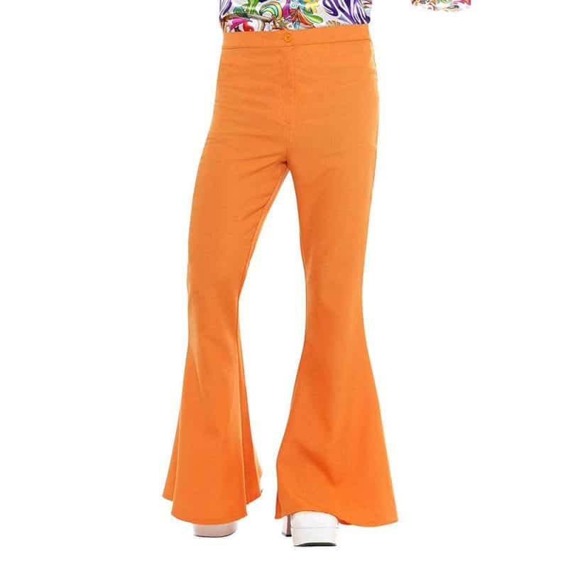 Herren Schlaghose, Orange | Flared Hosen Männer Orange - carnivalstore.de