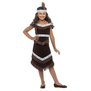 Kinder Mädchen Indianerin Kostüm | Στολή κοριτσιών εμπνευσμένη από ιθαγενείς Αμερικανούς - carnivalstore.de