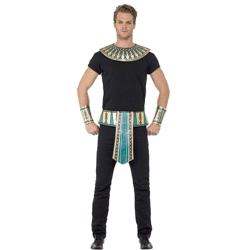 Kit egipcio con cuello puños und Gürtel |Egipcio kit dorado con cuello puños cinturón - carnivalstore.de
