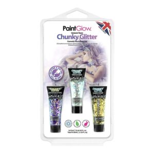 Paintglow Gele für Gesicht und Körper, Motiv: Einhorn Tränen | Τζελ προσώπου και σώματος Unicorn Tears Chunky Glitter - carnivalstore.de