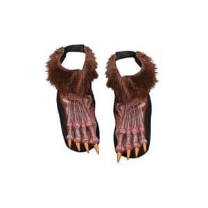 Braune Werwolffüße | Werewolf Brown Shoe Covers - carnivalstore.de