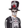 Tag der Toten Totenkopf und Rose Top Hat | Day of the Dead Skull & Rose Top Hat - carnivalstore.de