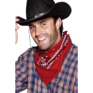 Cowboy-Halstuch Rot Western | Dearadh Red Western Cowboy Bandana - carnivalstore.de