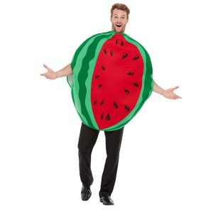 Wassermelonenkostüm | Kostým melounu Červená Zelená S Tabardem - carnivalstore.de