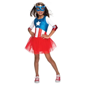 Metallischer Captain America Kostüm | Metallisk Captain America Costume - carnivalstore.de