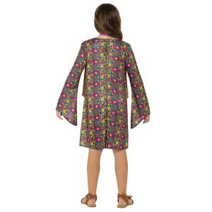 Hippie Kostüm, mit Kleid, Mädchen | Éadaí Cailín Hippie Le gúna - carnivalstore.de