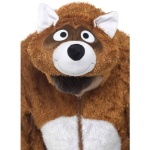Kinder Unisex Fuchs Kostüm | Fox Costume Brown With Hooded Jumpsuit - carnivalstore.de