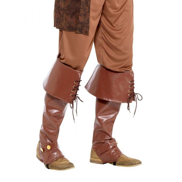 Deluxe Pirat bootcovers | Deluxe Pirate Bootcovers Brown - carnivalstore.de