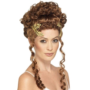 Damen Lorbeerblatt Kopfbedeckung | Laurel Leaf Headpiece Gold – carnivalstore.de