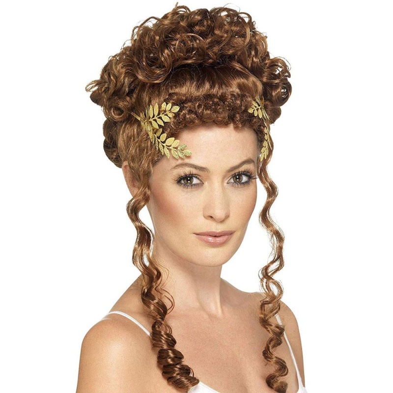 Damen Lorbeerblatt Kopfbedeckung | Laurel Leaf Headpiece Gold - carnavalstore.de