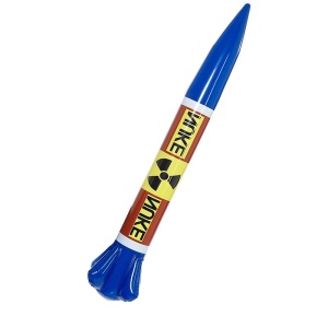 Aufblasbar Nuclear Rakete, Mehrfarbig | Opblaasbare kernraket - carnavalstore.de