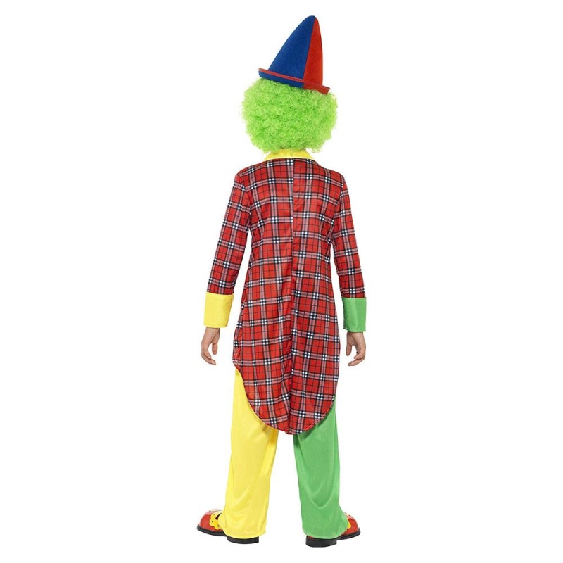Kinder Clown Kostüm | Kostum za klovna, rdeč z jakno in hlačami - carnivalstore.de