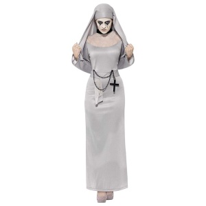 Gotycka Nonne Kostüm mit Dress und Kopfstück | Kostüm Gothic-Nonne - carnivalstore.de