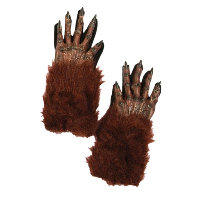 Braune Werwolfhände | Brown Werewolf Handschuesch - carnivalstore.de
