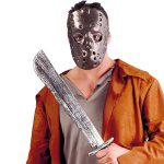 Masker met Machete, 22 Inch| Masker met kapmes - carnavalstore.de