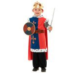 Set de arme Ritter Waffen Schwert Schild Mittelalter König Kit de arme | Set de arme Albastru Roșu Cu Scut Sabie - carnivalstore.de