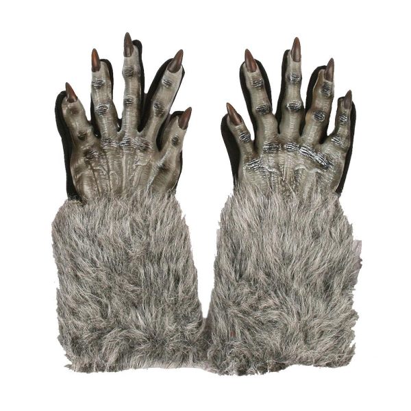 Werwolf Handschuhe Hände Grau |Grey Werewolf Gloves - carnivalstore.de