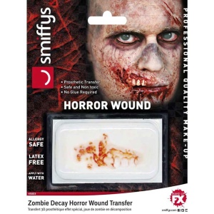 Narbe Mund | Horror Wound Transfer, Zombie Decay - carnavalstore.de