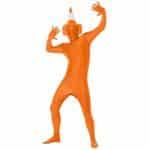 Second Skin Kostüm Stretchanzug ORANGE Pantomime | Second Skin Suit Orange With Bumbag Conceal - carnivalstore.de