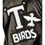 T-Bird Jacke Schwarz mit Grease-Logo | Grease T Birds Jacket Schwaarz Mat Logo - carnivalstore.de