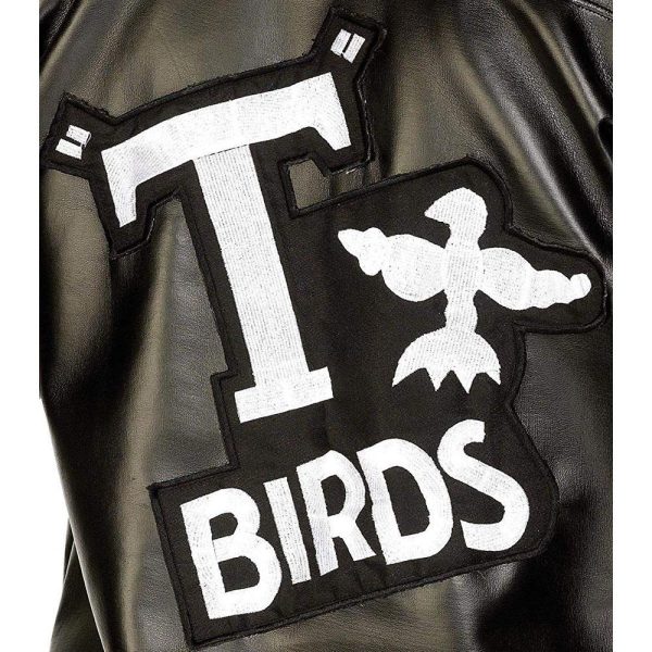 T-Bird Jacke Schwarz mit Grease-Logo | Grease T Birds Jacket Black With Logo - carnivalstore.de