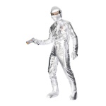 Raumfahrer-Kostüm Silber | Spaceman kostīms sudraba krāsā ar kombinezonu kapuci - carnivalstore.de
