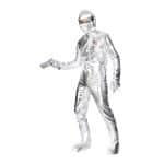 Raumfahrer-Kostüm Silber | Costume da astronauta argento con cappuccio tuta - carnivalstore.de