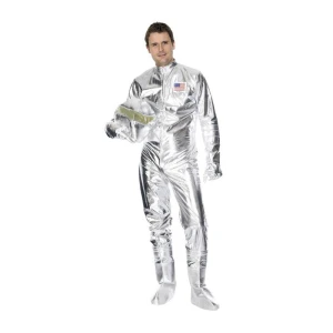 Raumfahrer-Kostüm Silber | „Spaceman“ kostiumas, sidabrinis su kombinezono gaubtu – carnivalstore.de