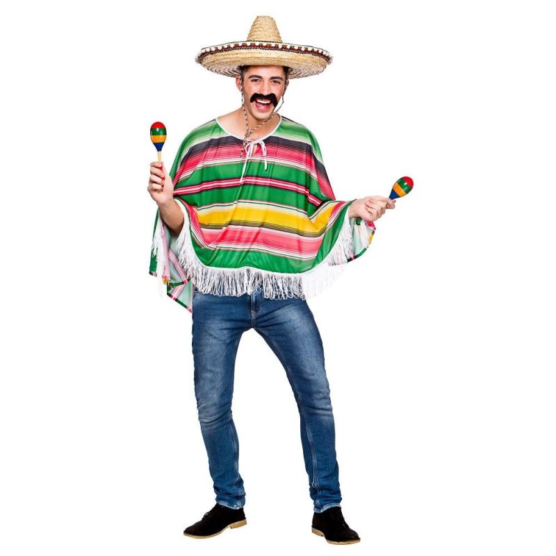 Mexicaanse Bandit Poncho - Carnival Store GmbH