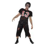 Fantasia de jogador de futebol americano de zumbi de terror da escola secundária - carnavalstore.de