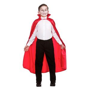 Deluxe Children's Satin Cape with Collar - carnivalstore.de