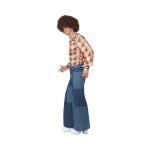 Mens Patchwork Flares, Denim Look - carnivalstore.de