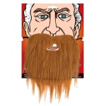 Brown Men's Beard - Carnival Store GmbH