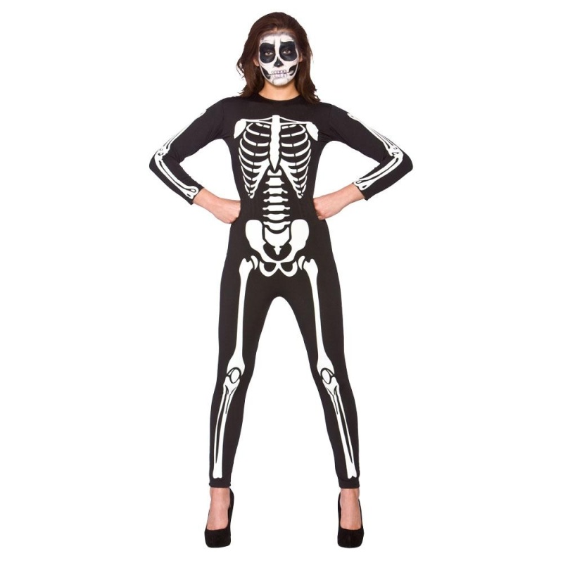 Adult Unisex Skeleton Jumpsuit - carnivalstore.de