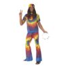1960er Schnurbatik-Oberteil und Schlaghose Mehrfarbig | 1960s Tie Dye Top and Flared Trousers - carnivalstore.de