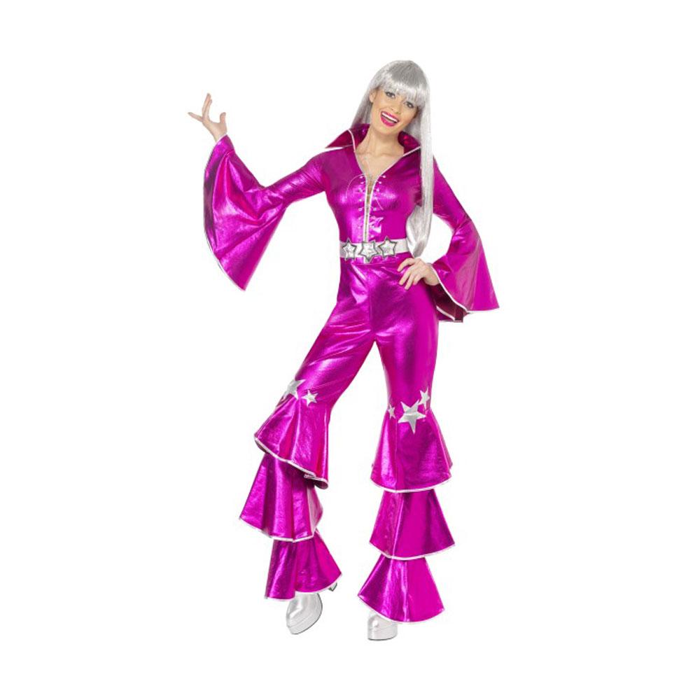1970er Jahre Tanzender Traumkostüm | 1970s Dancing Dream Costume Pink - carnivalstore.de