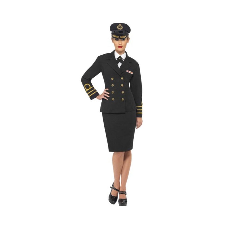 Navy Officer Costume Female - carnivalstore.de