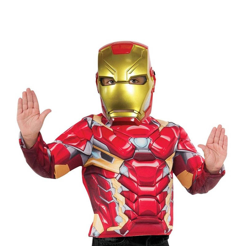 Iron Man Metallic Mask - carnivalstore.de