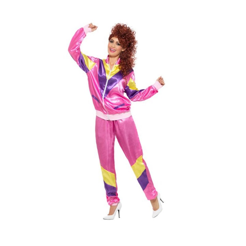 Damen 80er Jogginganzug Kostüm | Costume da abito conchiglia anni '80 - Carnivalstore.de
