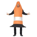 Unisex Verkehrskegel Kostüm mit Unterrock | Traffic Cone Costume Orange With Tabard - carnivalstore.de