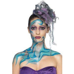 Flüssiger Latex Topf und Schwamm | Make Up Fx Türkis Flüssiglatex Kit - carnivalstore.de