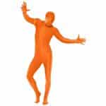 Second Skin Kostüm Stretchanzug ORANGE Pantomiimi | Toinen Skin Suit Orange With Bumbag Conceal - carnivalstore.de