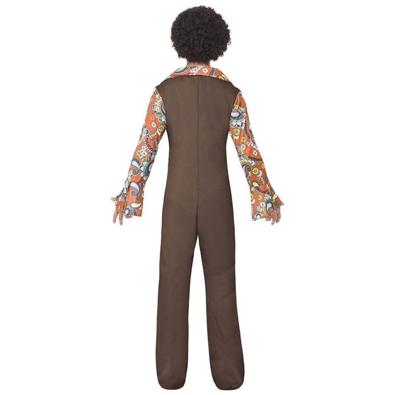 Herren Groovy Boogie Kostüm | Groovy Boogie Costume Brun Jumpsuit - carnivalstore.de